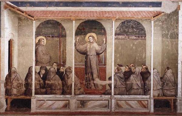 Apparition at Arles, GIOTTO di Bondone